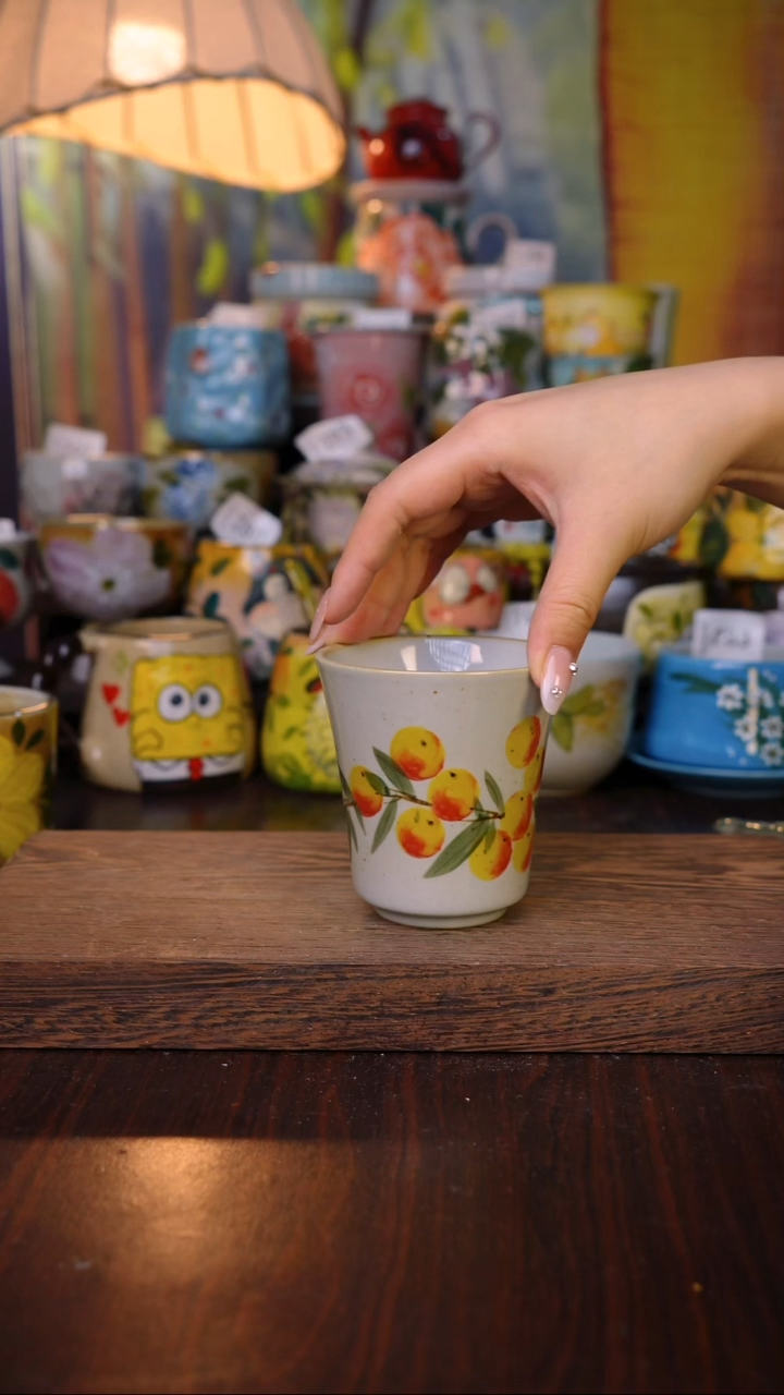 摆件泥垚手作 景德镇手工手绘陶瓷器物