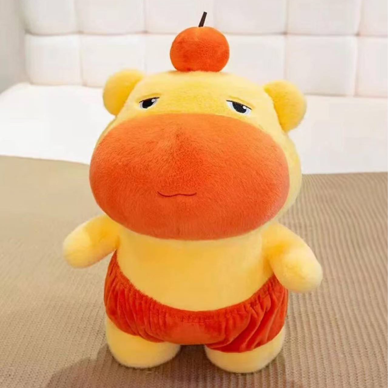 可爱水豚噜噜35cm毛绒玩具可爱玩偶（测量误差2~3cm）