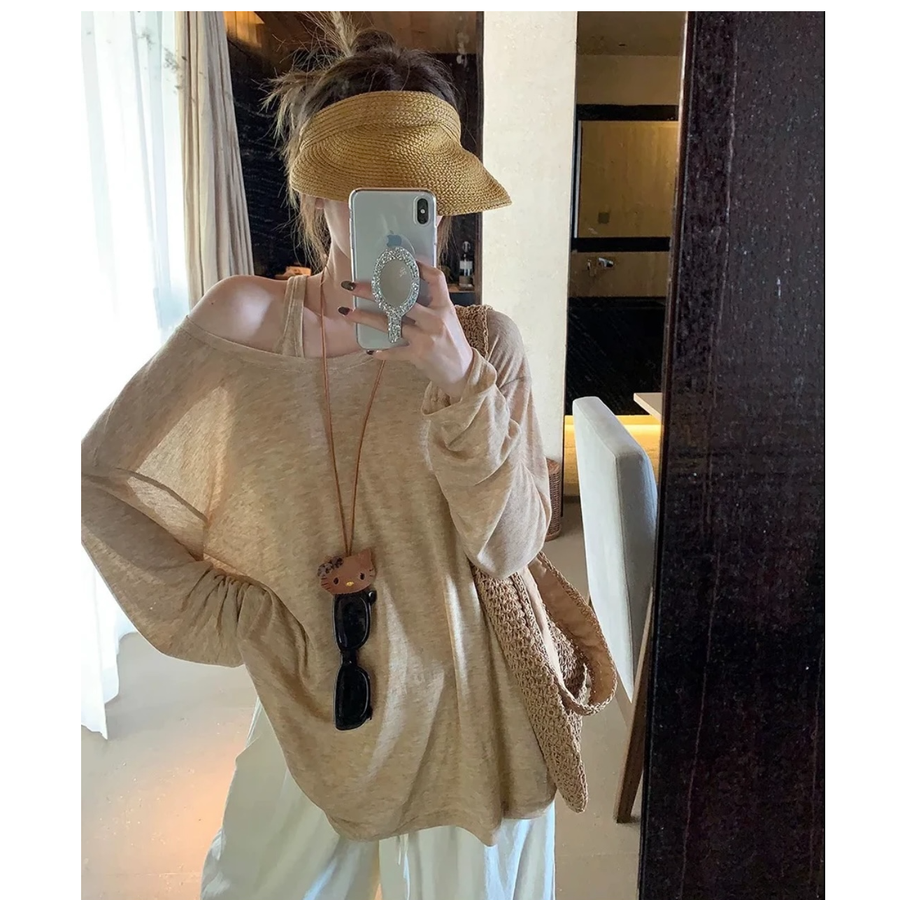 由子衣舍/Youzi Atelier防晒真两件慵懒风罩衫宽松微透