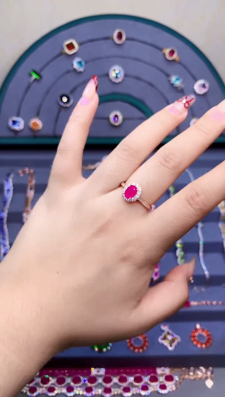 【闪购商品】红宝石戒指银S925镶嵌20