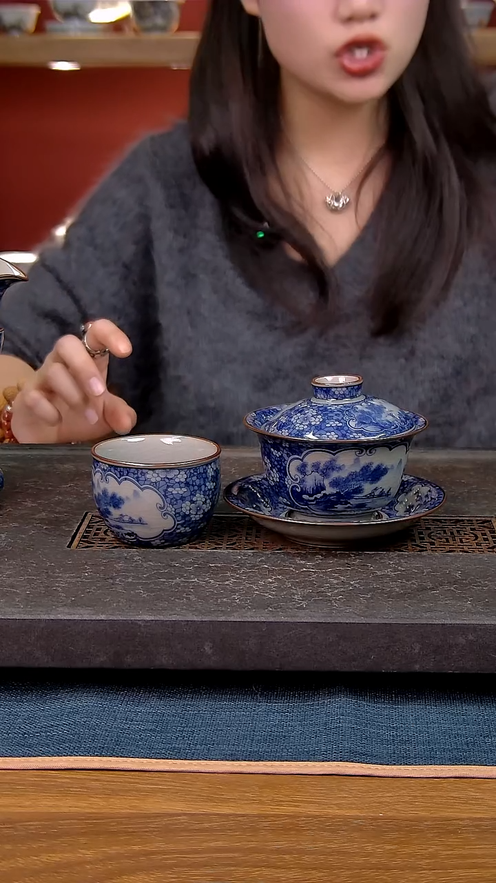 简装家用款2件套 老陶泥开片纹陶瓷茶具