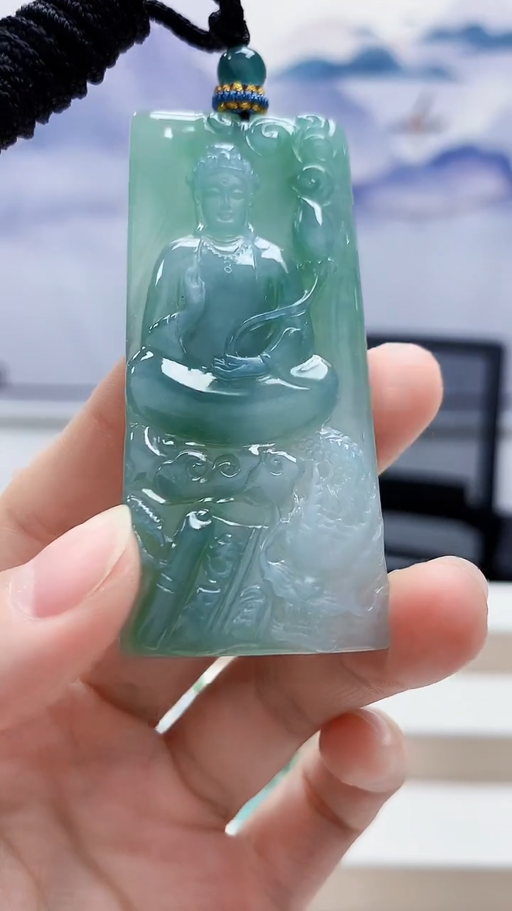 未镶嵌定制翡翠5028lr-毛货挂件26