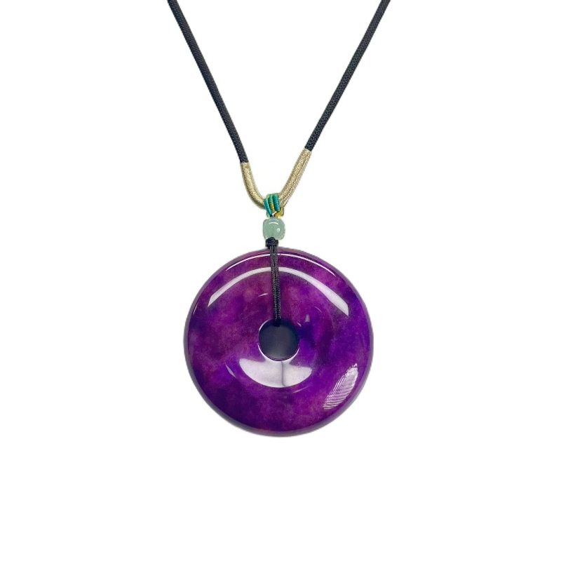 a687紫苏厚平安扣百搭款