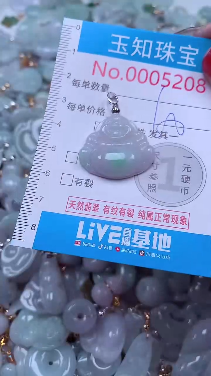 吊坠(不含链)未镶嵌翡翠5208