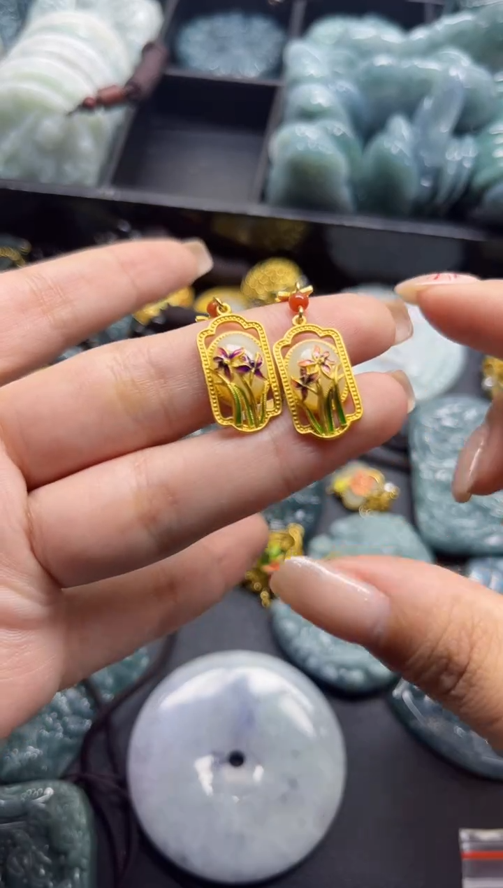 【闪购商品】和田玉耳饰未镶嵌1111111