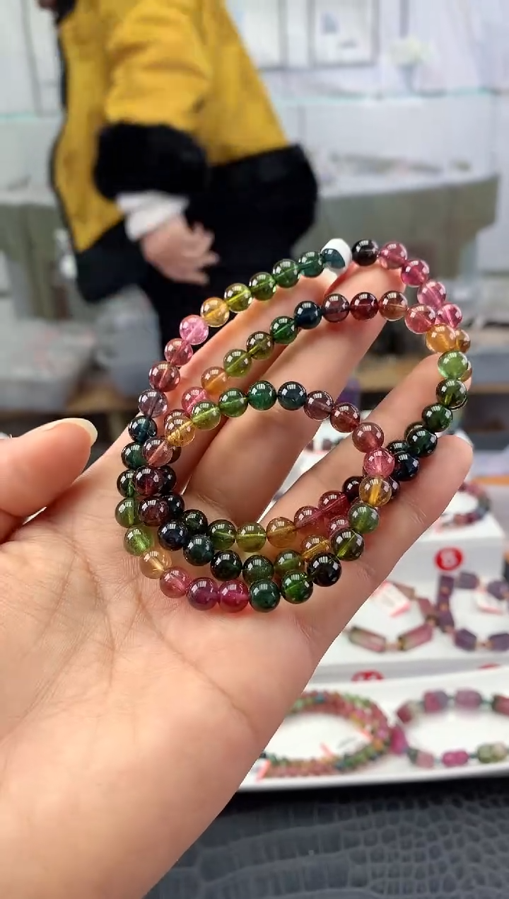 未镶嵌手串碧玺多样性发一条