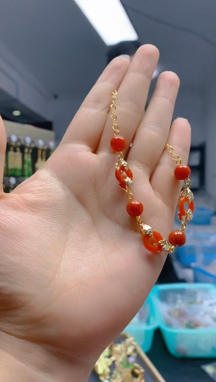 【闪购商品】翡翠耳饰合金0185翡翠手链