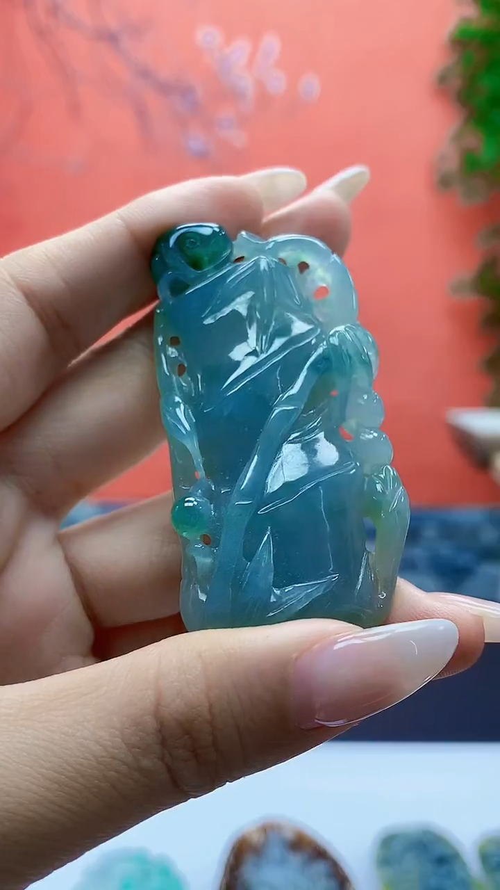 未镶嵌定制翡翠4917ty-毛货挂件29