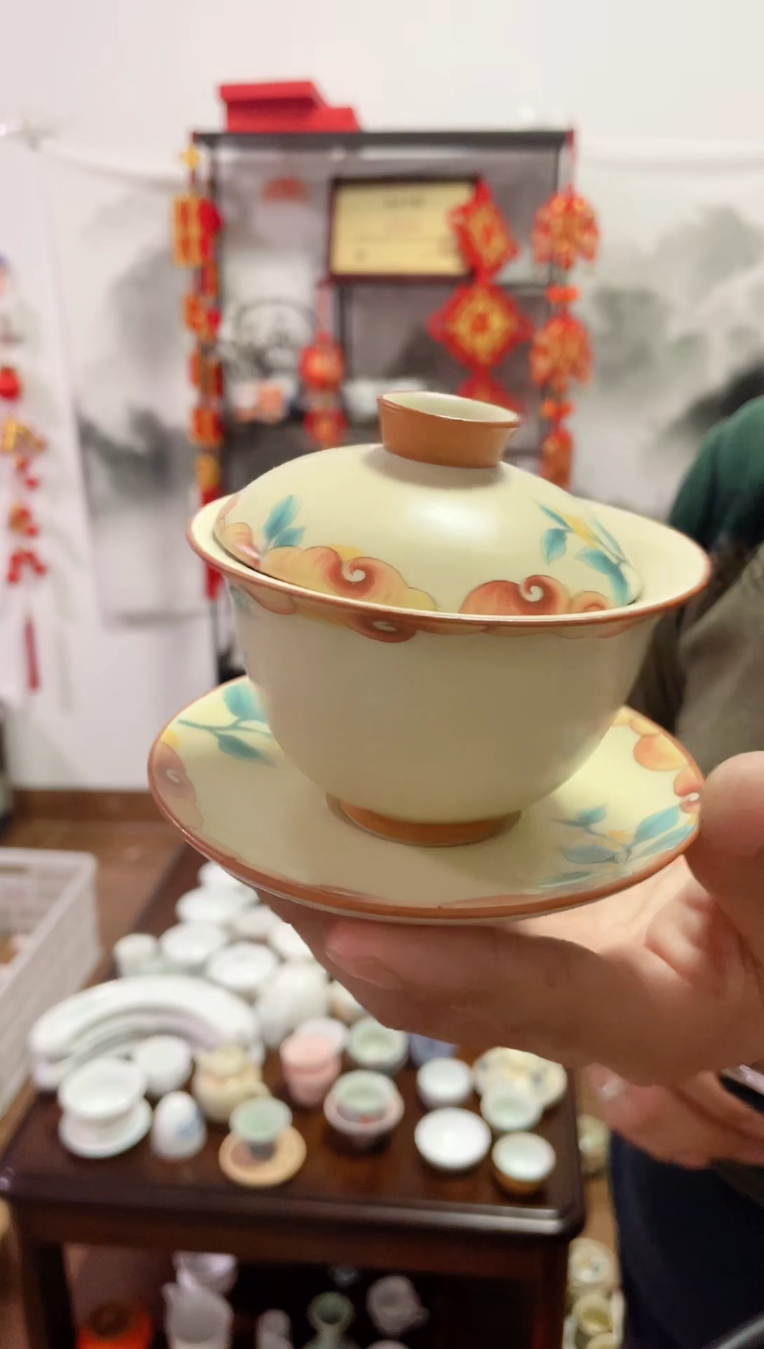 【闪购商品】【瓷心匠物】直播间福利专款黄汝桂枝盖碗