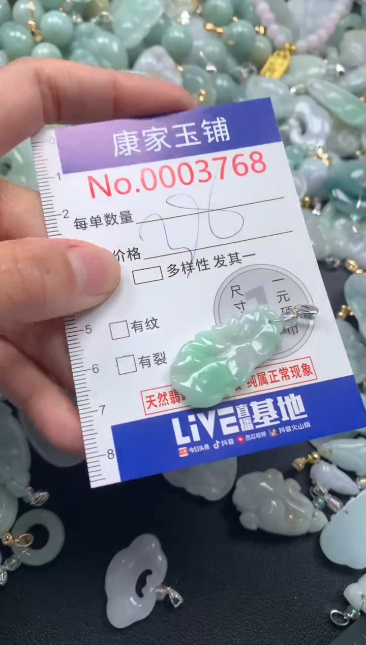 颈饰未镶嵌翡翠3768