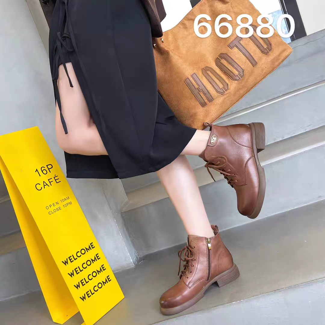 头层牛皮678851百搭经典马丁靴