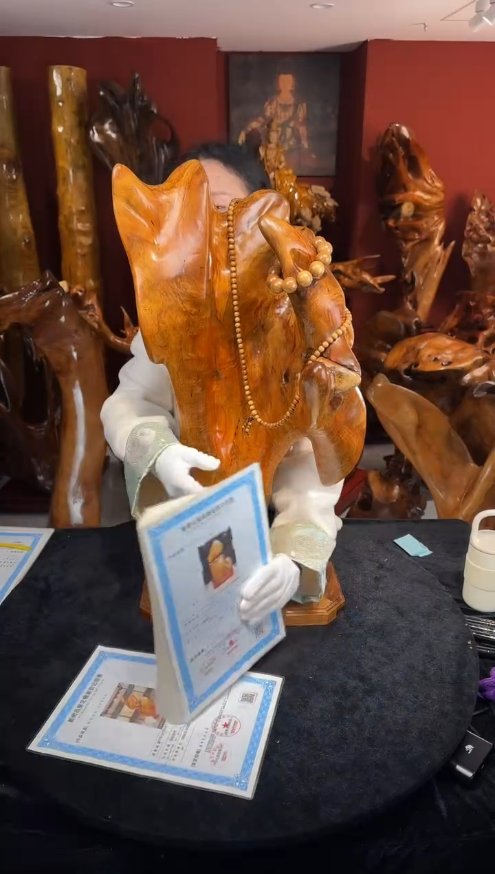 金丝楠金丝楠木随形孤品摆件1230