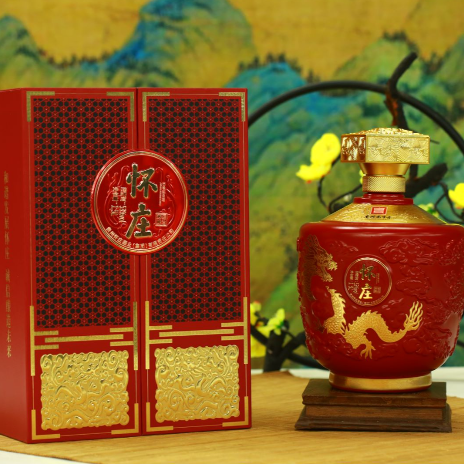 怀庄辉煌腾达 礼盒装 大坛  纯粮酱酒 53度1500ml