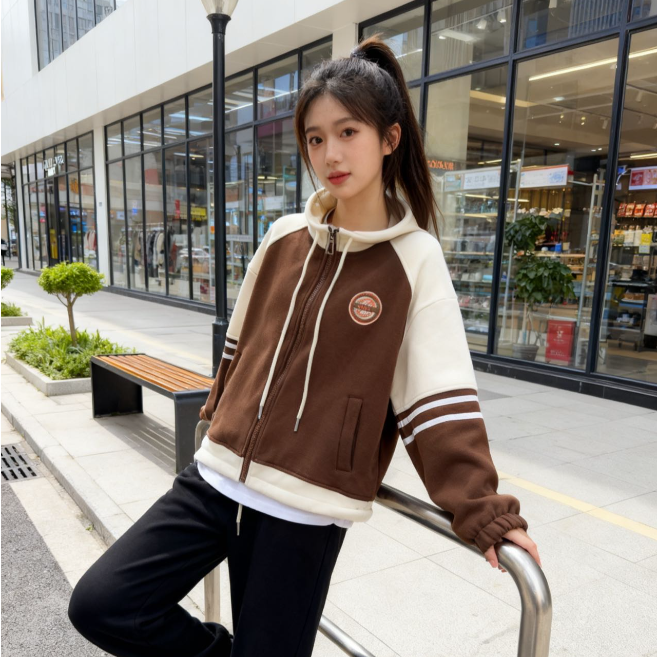 9590739高端专享儿童冬季棒球服咖色（靠谱）