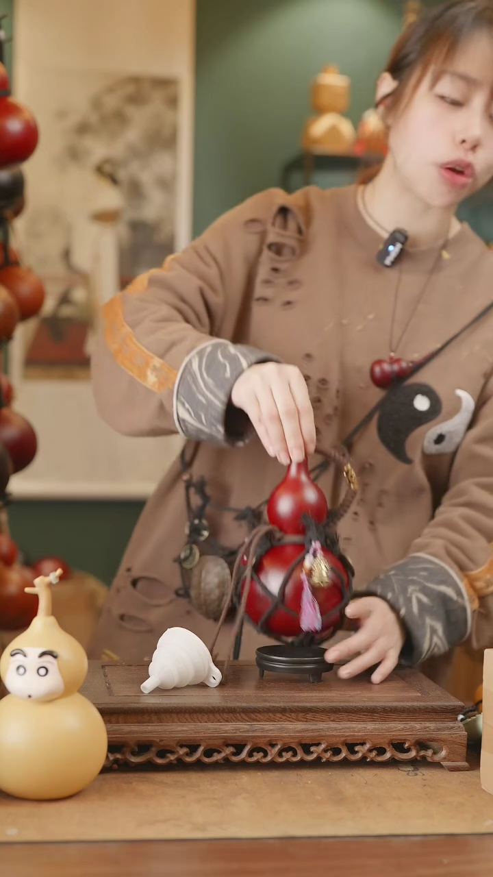 【闪购商品】102号精品天然大漆工艺防渗内胆酒葫芦~