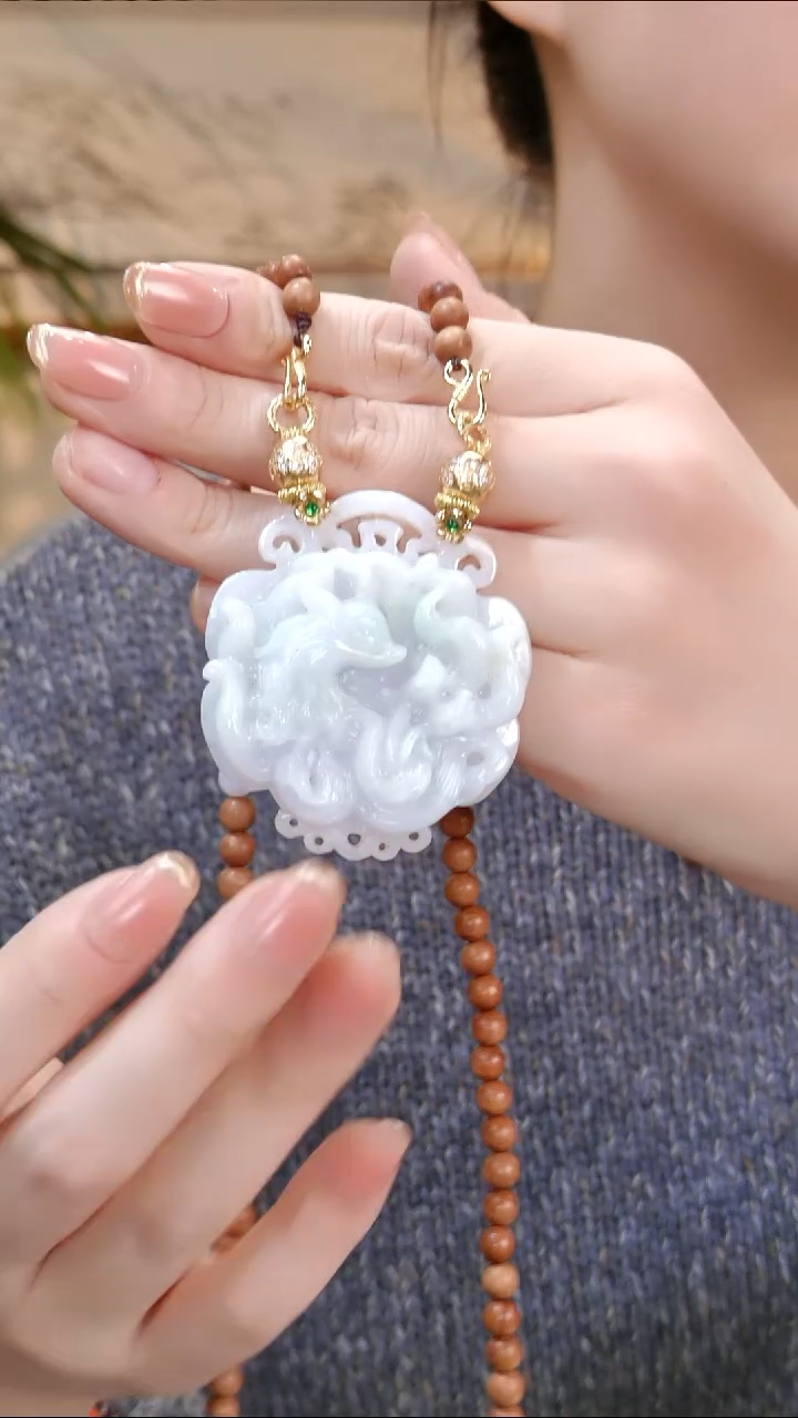 颈饰未镶嵌翡翠国风