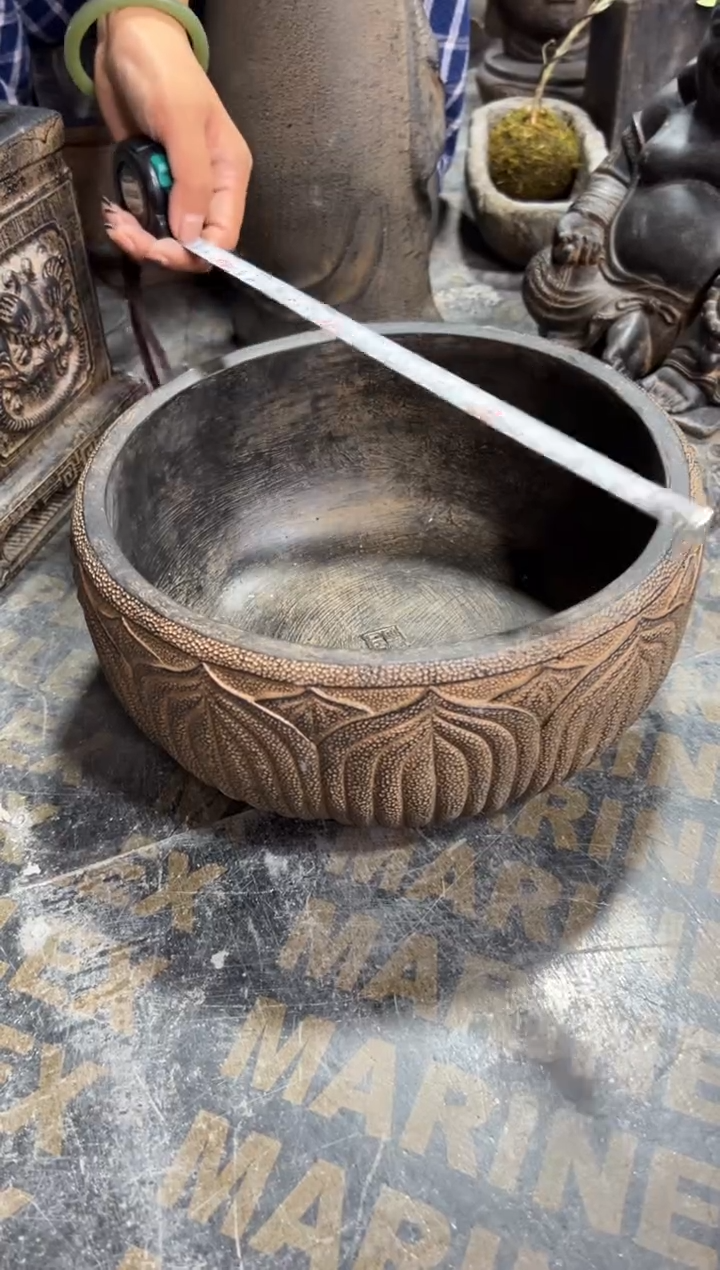 陶土【火山泥】莲韵盆