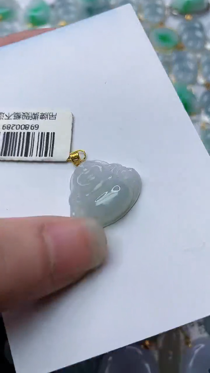 【闪购商品】翡翠颈饰18K金镶嵌38.........