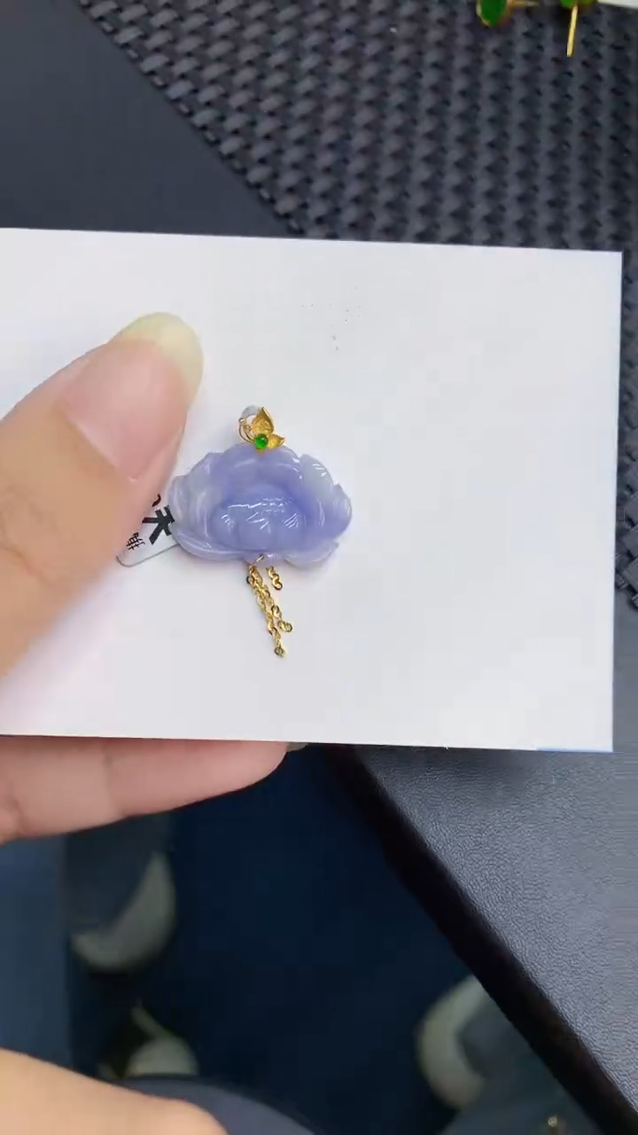 【闪购商品】翡翠颈饰18K金镶嵌           8