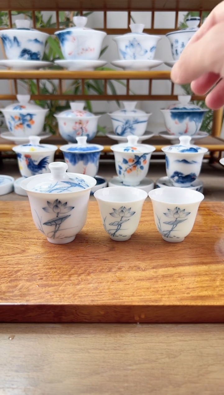 全品素莲美人肩100CC不带盖置+品香杯2个