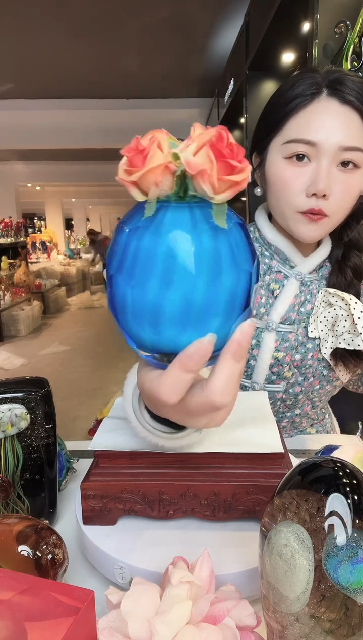 【闪购商品】茶盏琉璃摆件家居摆件