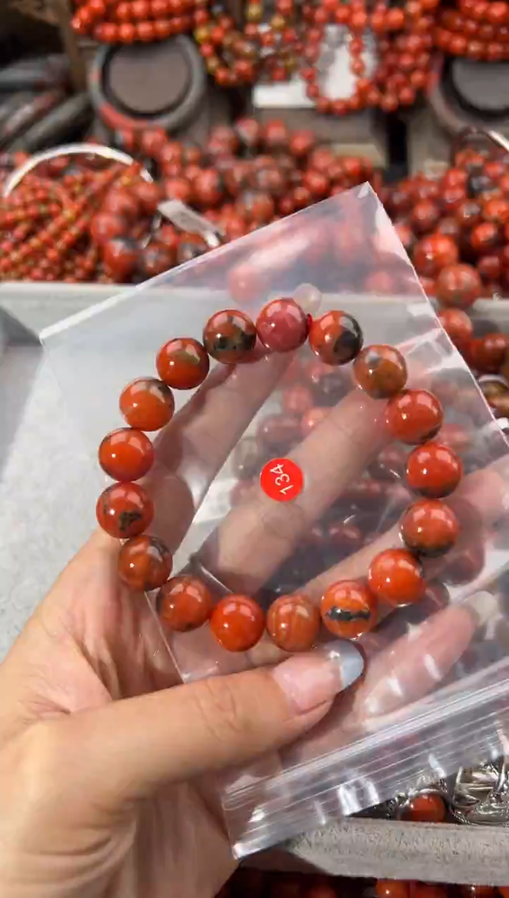 未镶嵌戒指南红玛瑙12+