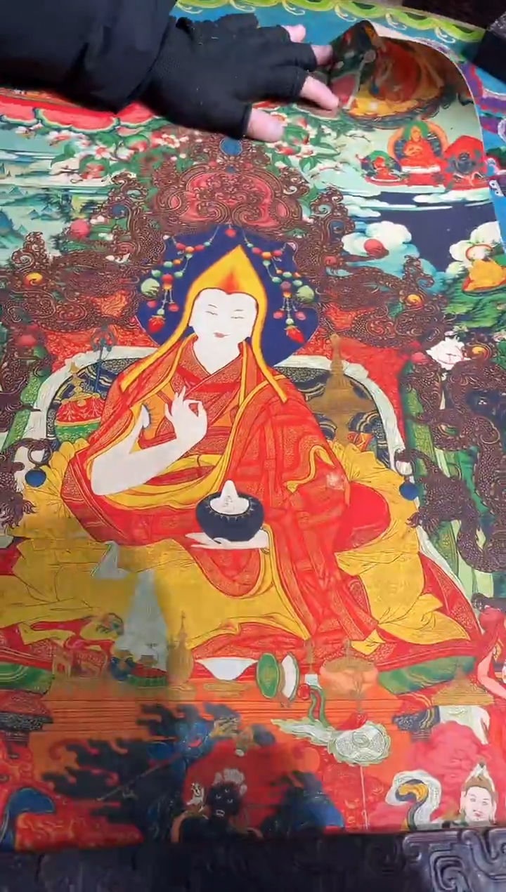 卷轴画路路的唐卡tk160