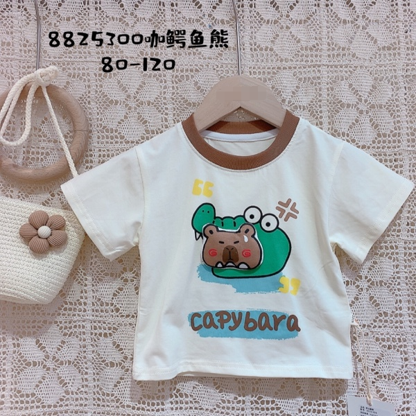 嘟嘟-【8825300-5鳄鱼熊】儿童卡通短袖T恤