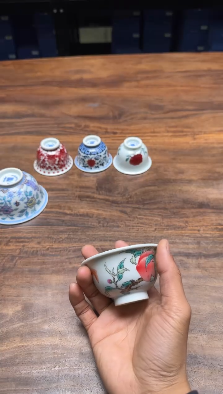 一儒堂 翡翠桃压手杯