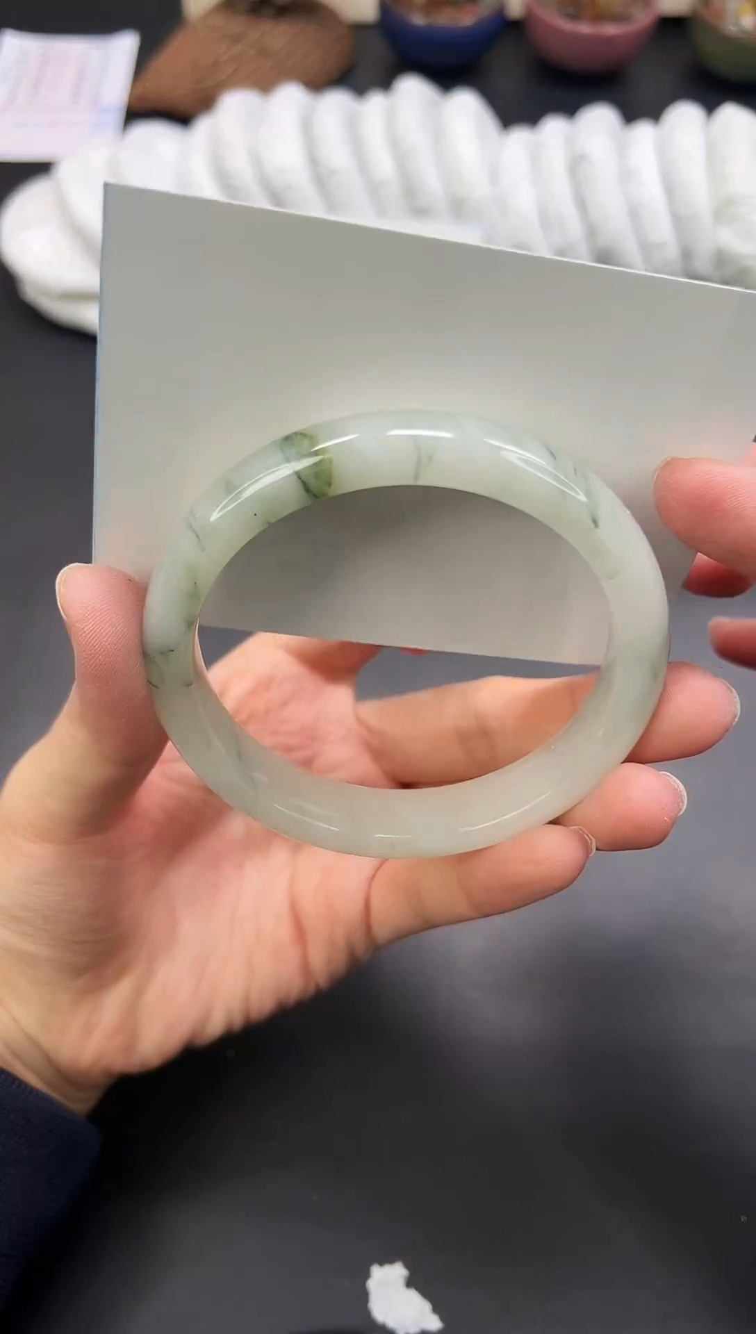 未镶嵌手镯石英质玉A79-64`65