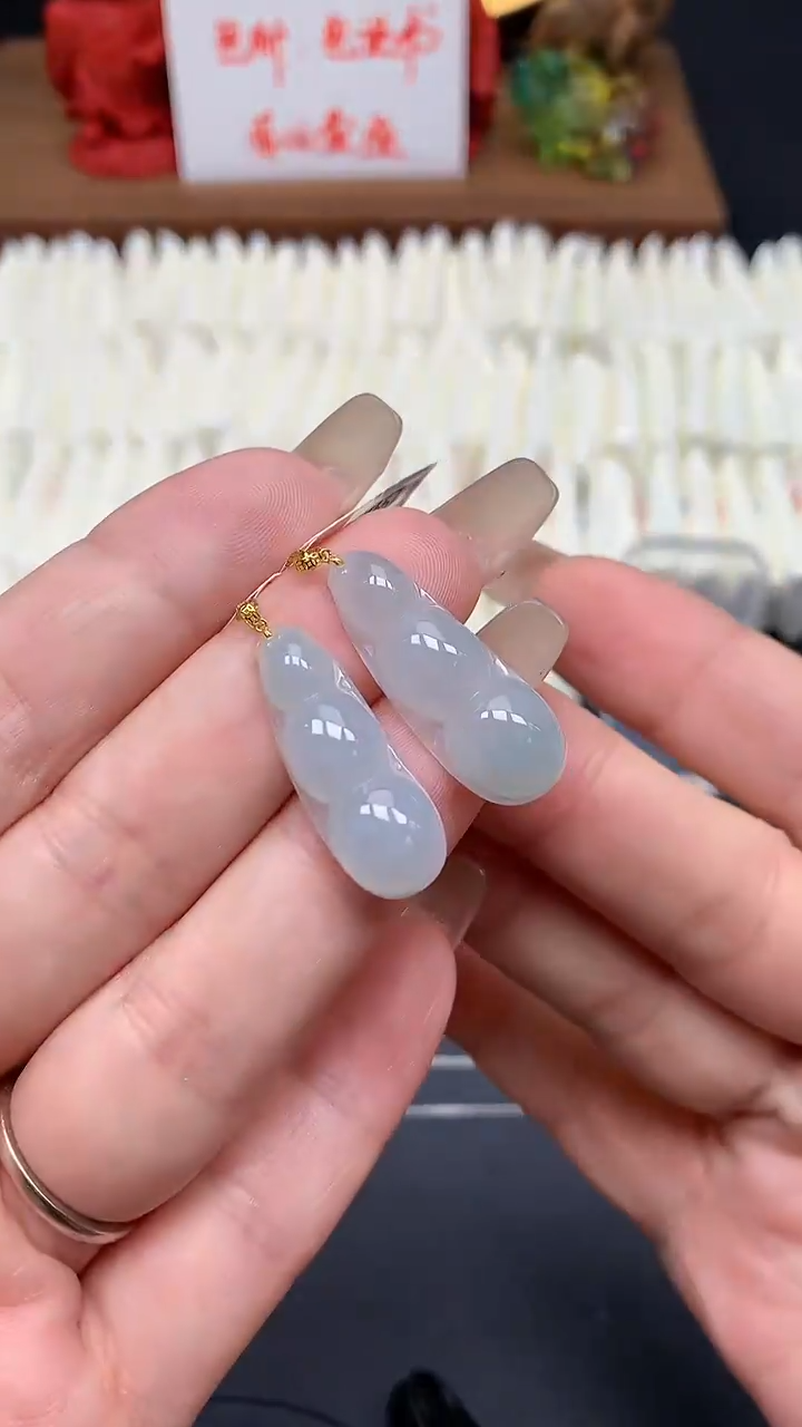 【闪购商品】翡翠吊坠(不含链)18K金镶嵌MS154859（多样性发一件）