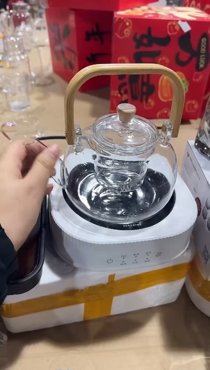 【闪购商品】玻璃无盖款青苹果闪购价炉+壶