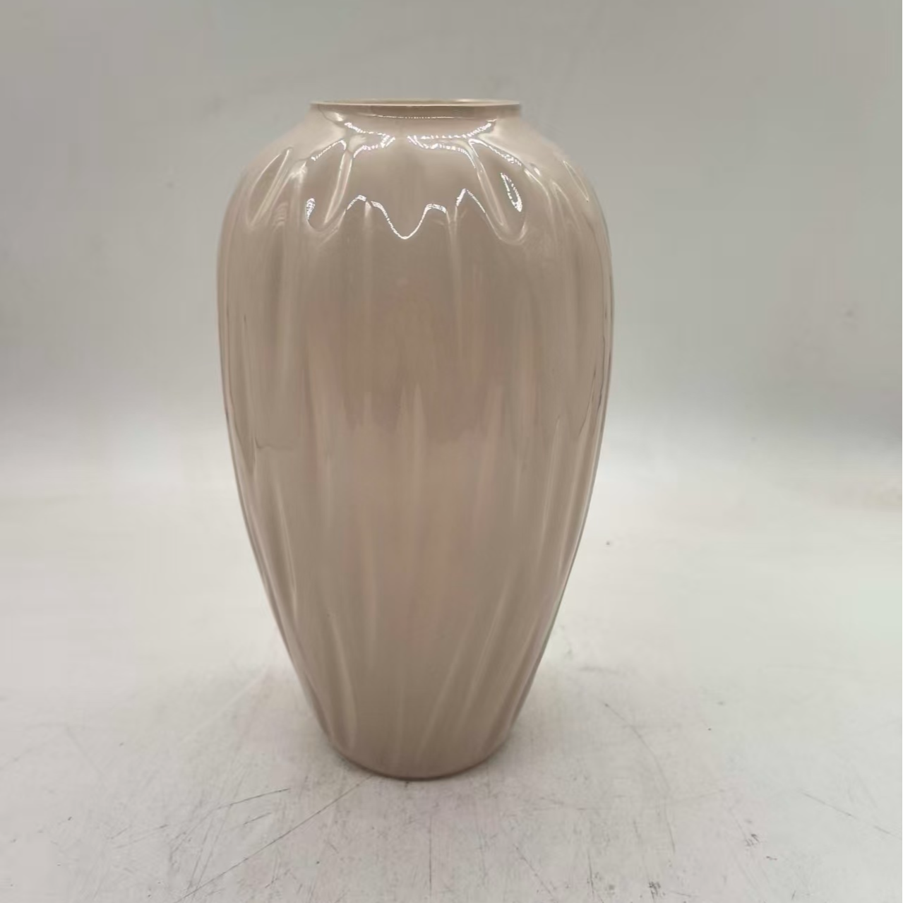 『棱境』新中式大口玻璃艺术花瓶可水培干花插花客厅装饰摆件