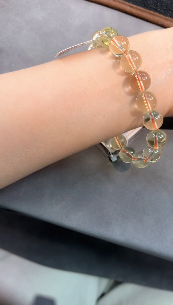 【闪购商品】水晶手链未镶嵌116号黄水晶11mm