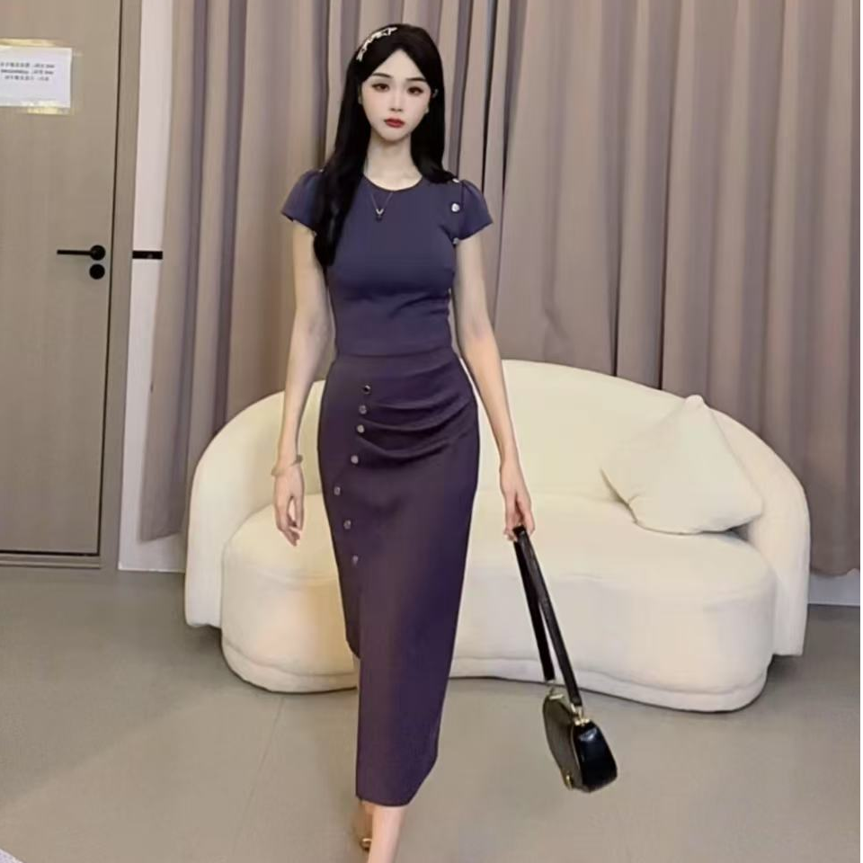 【蛋蛋】夏季新款法式名媛时尚气质设计感套装YYMYF50327