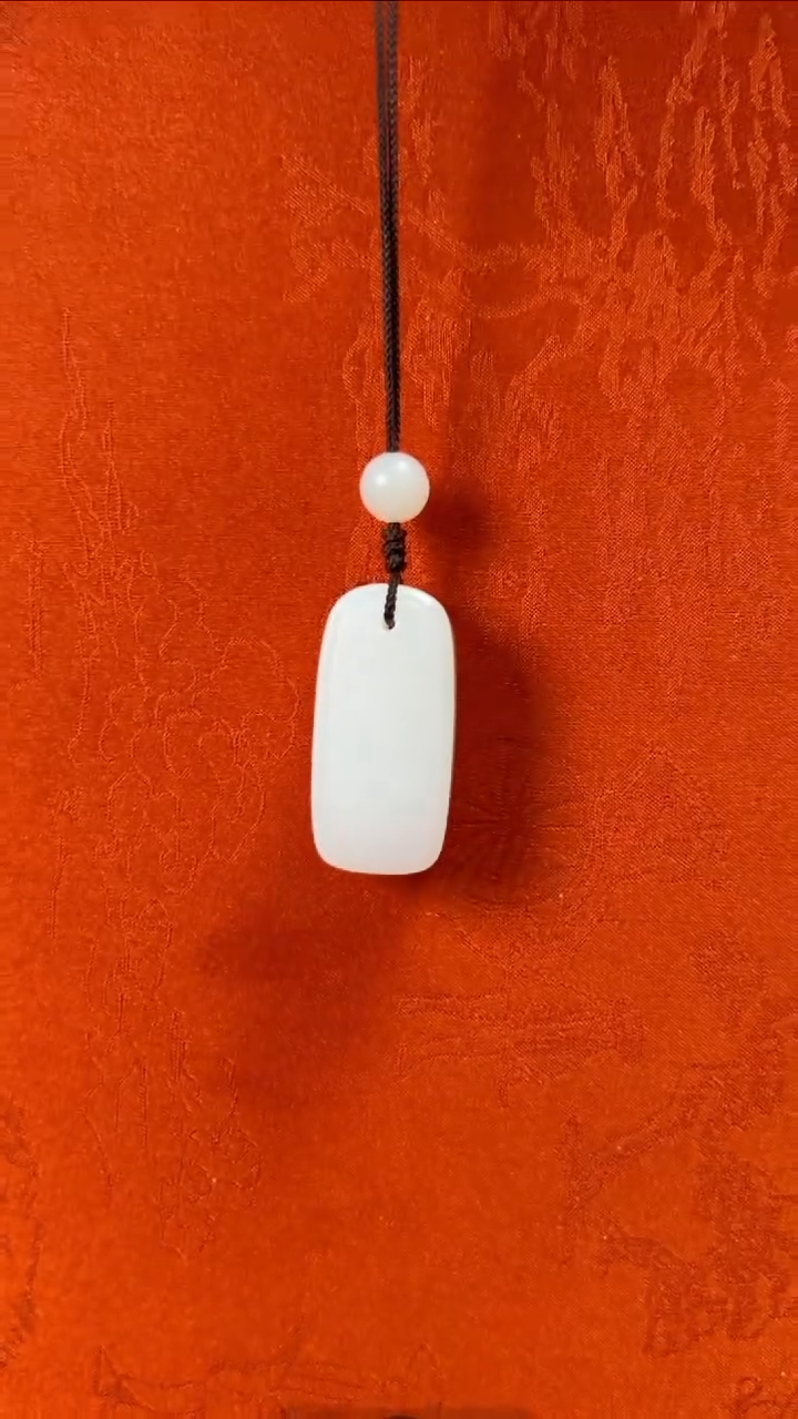 【闪购商品】和田玉挂件未镶嵌新疆料小号平安牌