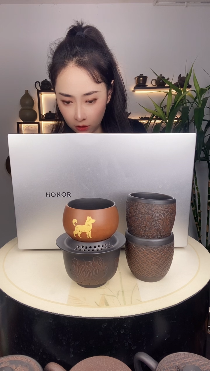 文*+荷花手抓260CC+三个主人杯