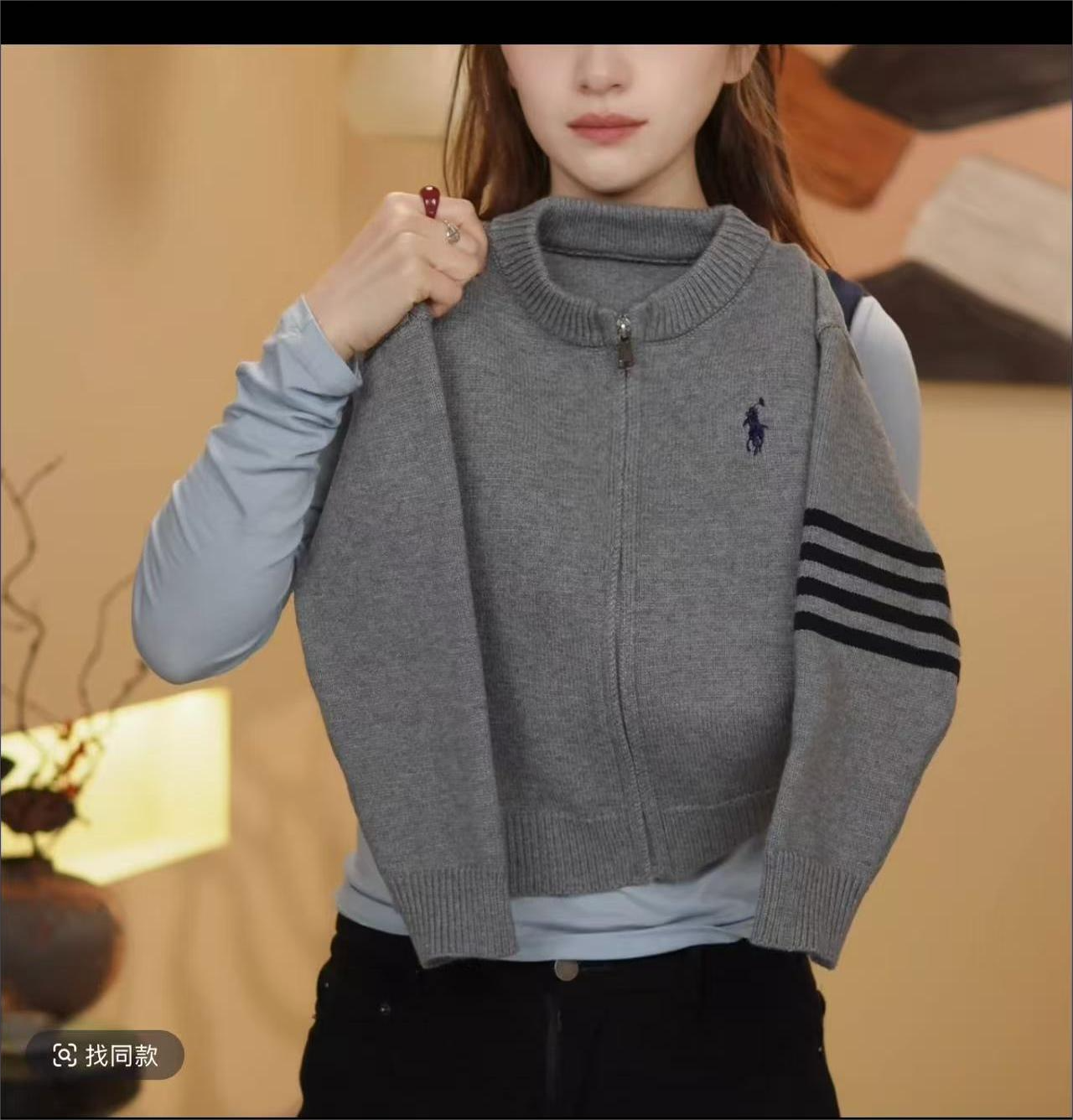 【亲子款】男童毛衣开衫秋冬外套拉链针织衫儿童针织上衣外套开衫