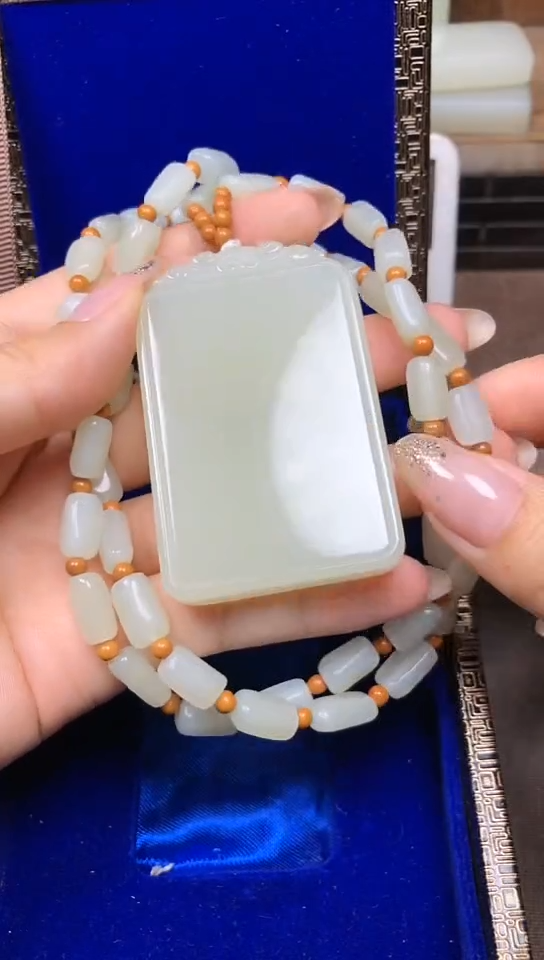 和田玉未镶嵌颈饰858