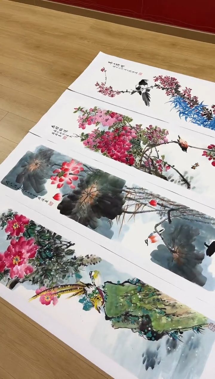 国画刘履瀛老师亲笔