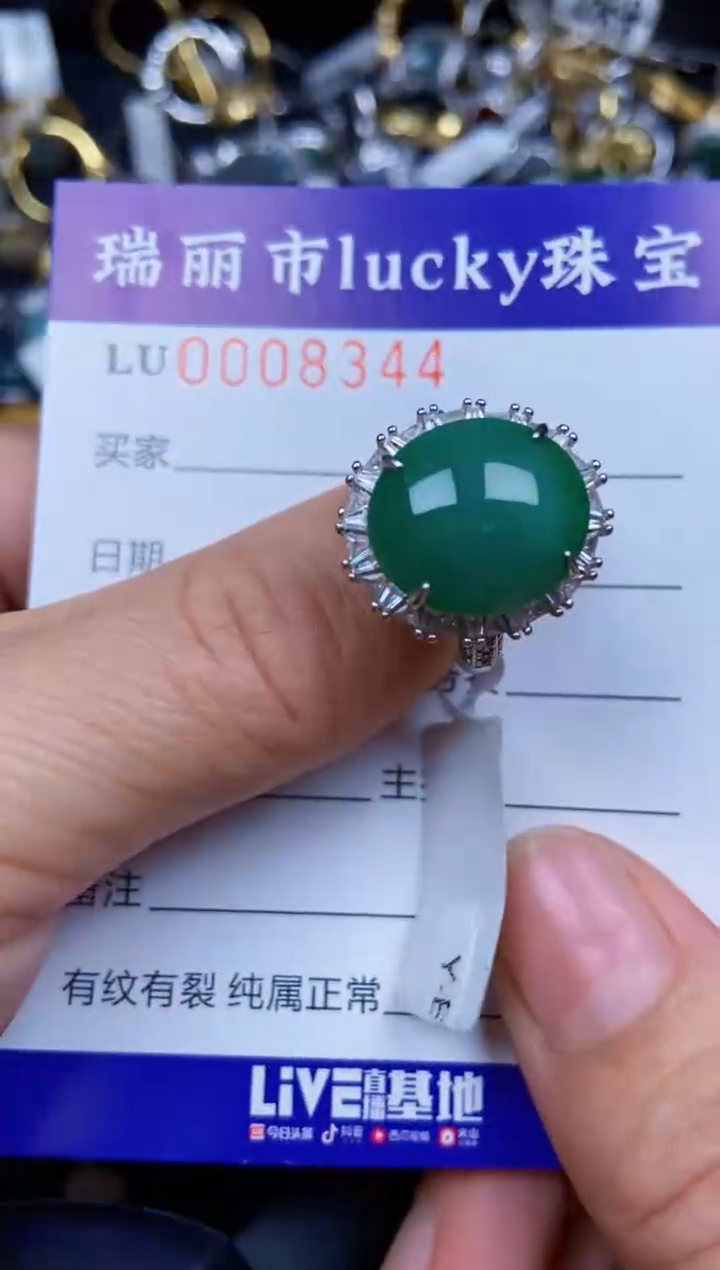 【闪购商品】翡翠颈饰银S925镶嵌8344