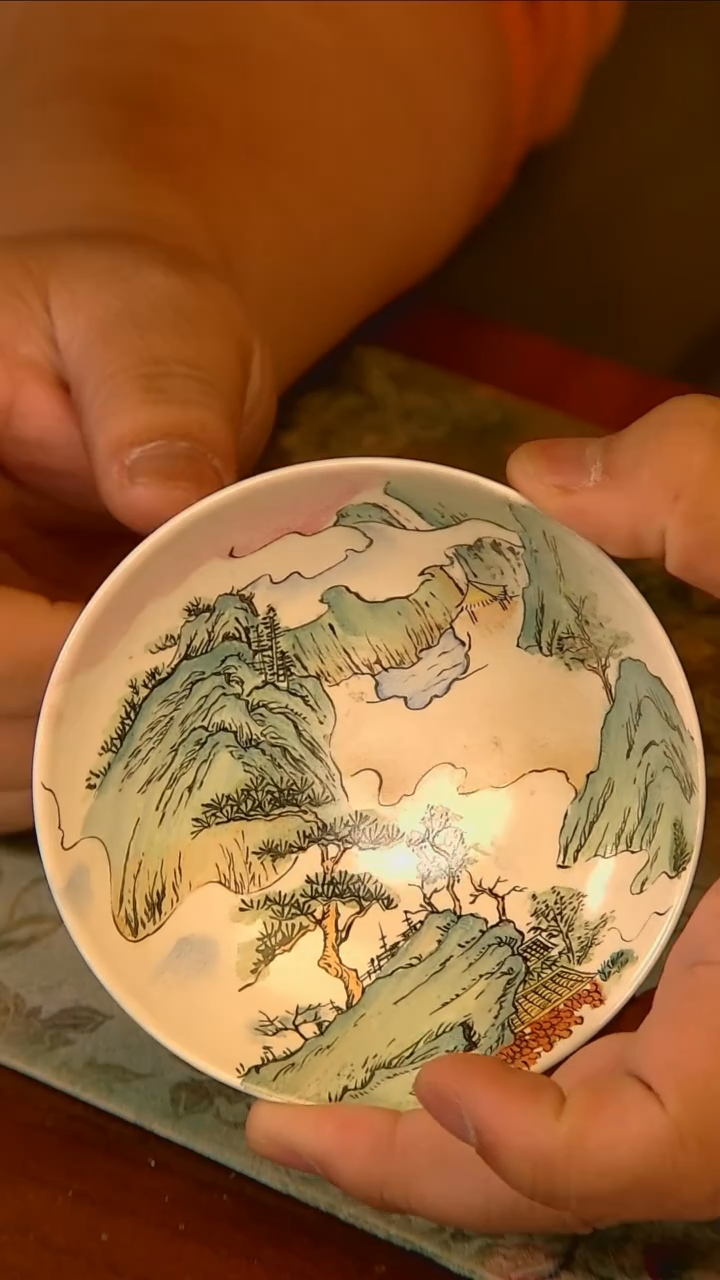 杯手工手绘杯杯很美丽