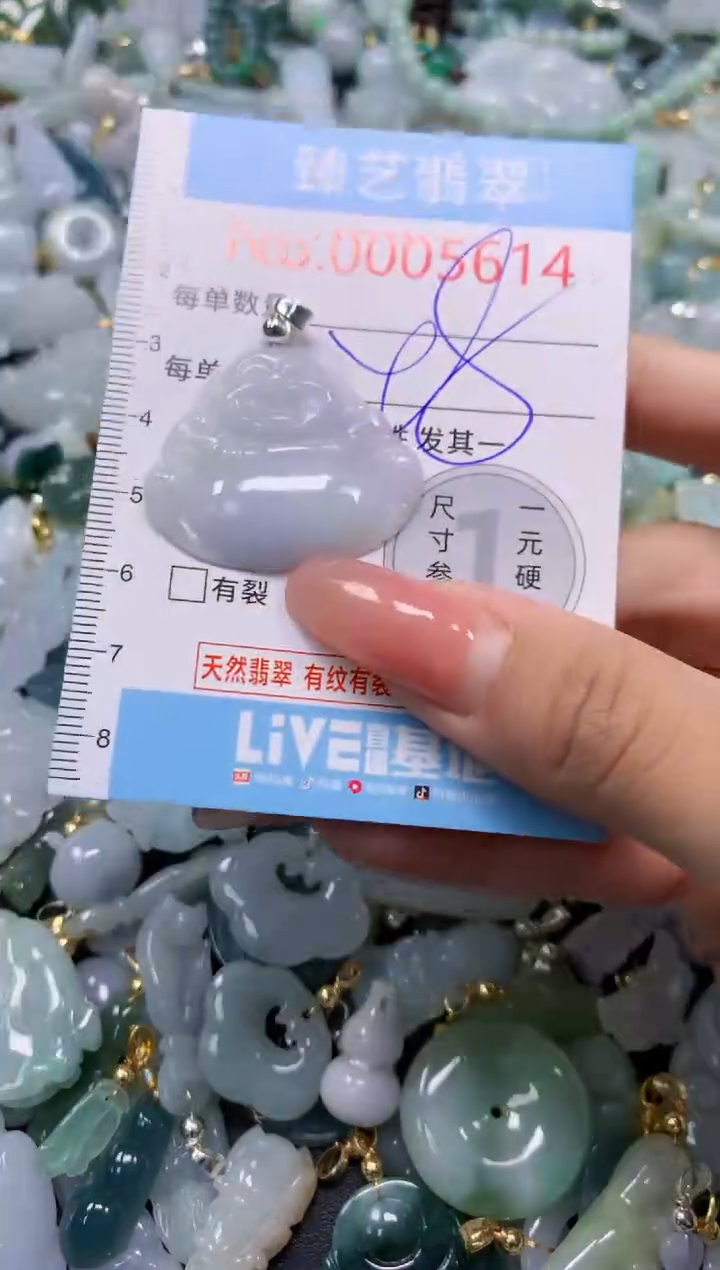 翡翠未镶嵌颈饰5614