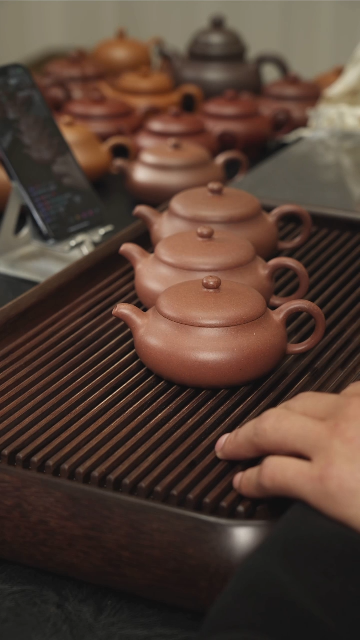 茶壶紫砂元微微覆盖的界明矮梨