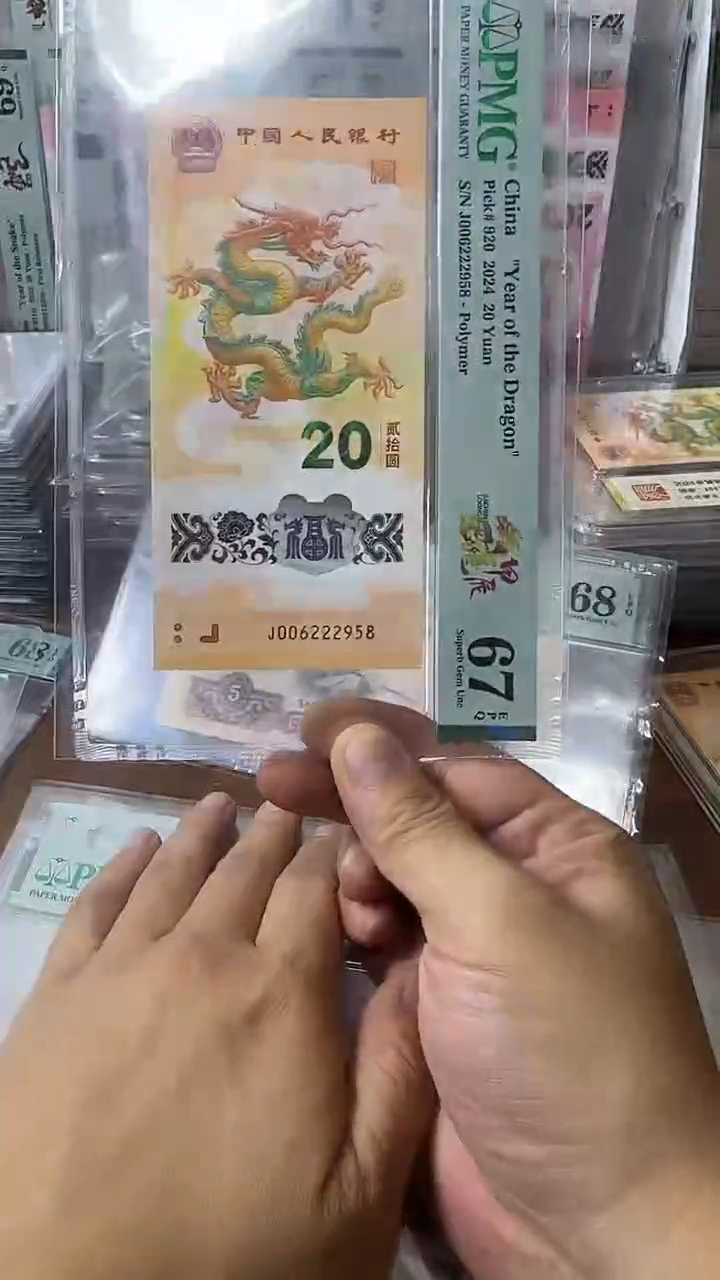 塑料006222958龙钞单张