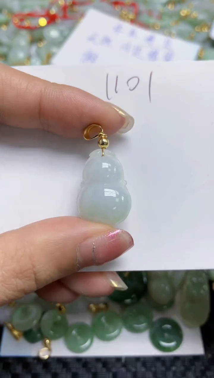 【闪购商品】翡翠颈饰合金天然A货翡翠