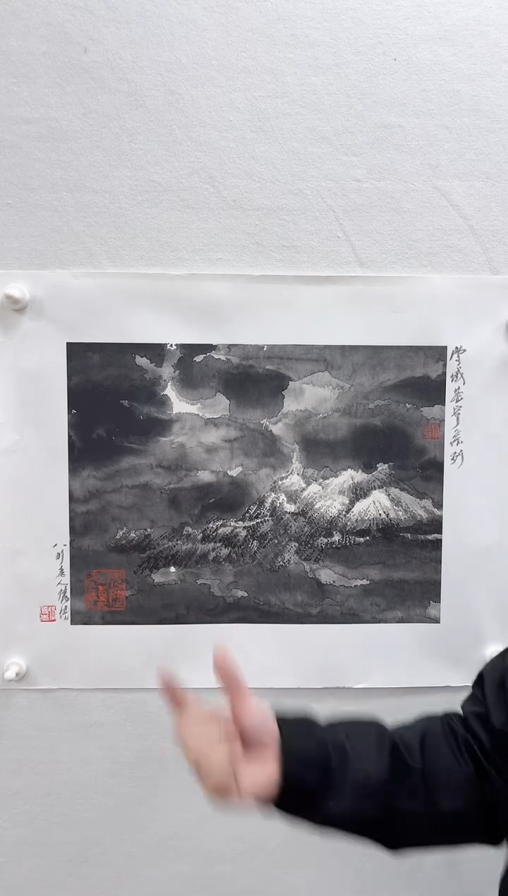 【闪购商品】国画百年湖社-张隽先-雪域苍穹