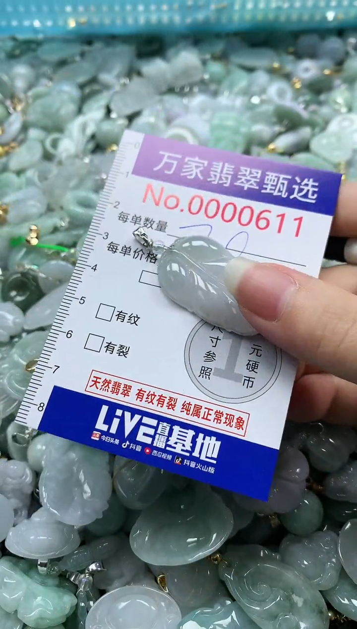 吊坠(不含链)未镶嵌翡翠0611