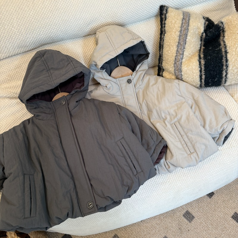 儿童冬季韩版中性款连帽棉衣外套FY216