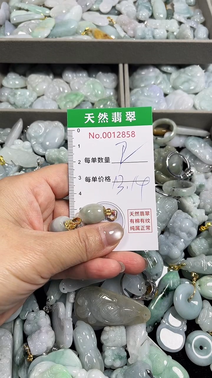 翡翠未镶嵌吊坠(不含链)2858